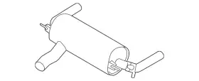 18307854719 Bmw Genuine Rear Muffler