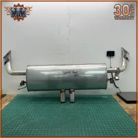 7576347 Bmw 08-10 E71 X6 3.0l N54 Rear Exhaust Muffler Oem
