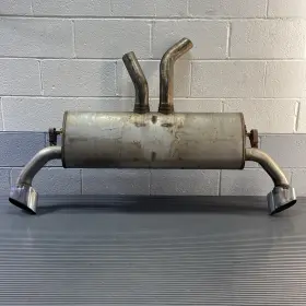 7600487 Bmw 2011-2013 X5 E70 4.4l N63 Rear Exhaust Muffler Resonator With Tips Oem