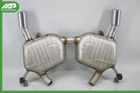 7799811 Bmw 09-11 E90 335d Sedan Diesel Rear Exhaust Muffler Tips Unit Oem