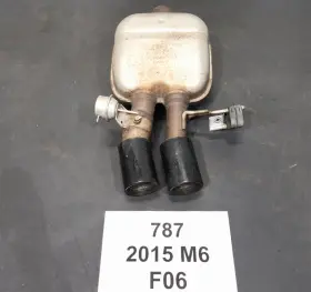 7849760 Bmw 12-19 Oem F06 F12 F13 M6 Competition Rear Driver Side Exhaust Muffler S63