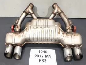 7850084 Bmw 15-20 Oem F80 F82 F83 M3 M4 Rear Exhaust Muffler Section Tail Pipe S55