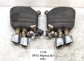 7980119 Bmw 11-15 Oem F01 F02 Alpina B7 B7l N63 Rear Left Right Exhaust Muffler Set