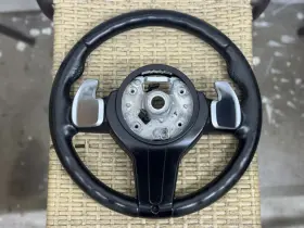 9351143 Bmw 330i 440i F30 F36 Oem Sport Leather Steering Wheel Black Paddle Shift