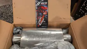 157-40943 Borla Sportsman 12 Inch Muffler 3 Inlet Outlet