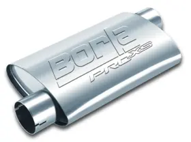 400488 Borla Pro-xs Oval Muffler 2 In Inlet/outlet Offset Notched Design