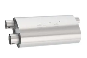 400498 Borla Transverse Flow Muffler Type Oval Inlet Diameter 2-1/2 Outlet Dia