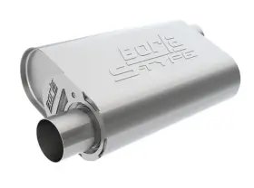 400822 Borla Small Block Chevy Muffler For Stock Horsepower Sbc 283 327 And 350