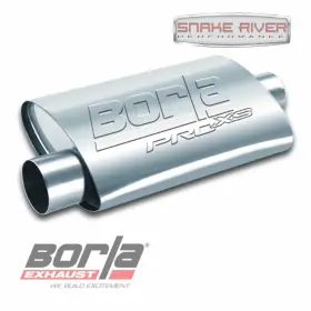 40658 Borla Exhaust Proxs 2.25 Inch Offset In Center Out 19 Long Oval Muffler