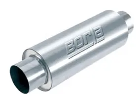 40741 Borla Muffler Xr-1 4 Inch Inlet/4 Outlet Polished Stainless Steel Each