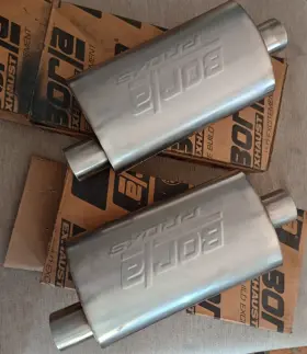 Bap40358 Borla Pro Xs Universal Mufflers Pair Center 2.5 Inch In And Offset Out 14 Case