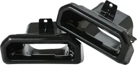 2253506 Branded 1 Pair Exhaust Tips Bezels Gloss Black Rh/lh Compatible With Chevy