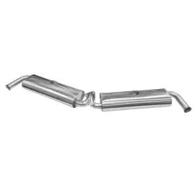B2-5440-s Bugpack Dual Quiet Muffler For B20311s Stainless Steel Dunebuggy And Vw