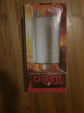 16808cb Cherry Bomb Turbo Muffler Never Used Before. Box Included. Will Negotiate Price