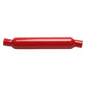 87097cb Cherry Bomb Exhaust Muffler Glass Pack Series Steel Round Angled Full Offset Neck Red