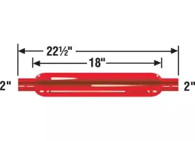 87507cb Cherry Bomb Glasspack Muffler 2 Inch Inlet Outlet Center - 18 Body Length