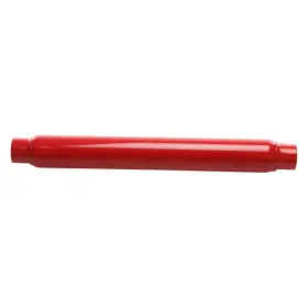 87516cb Cherry Bomb Exhaust Muffler Glass Pack Series Steel Round Straight Neck Red