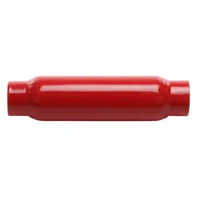 Cherry Bomb 87525cb Exhaust Muffler Glass Pack Series Steel Round Straight Neck Red