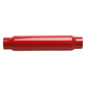 87526cb Cherry Bomb Exhaust Muffler Glass Pack Series Steel Round Straight Neck Red