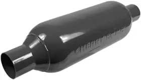 M80225 Cherry Bomb - M-80 Aluminized Steel Round Red Exhaust Muffler 2.25 Inch