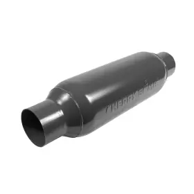 M80300 Cherrybomb Cherry Bomb - M-80 Aluminized Steel Round Red Exhaust Muffler 3 Inch Center