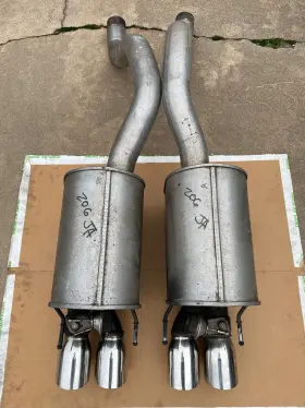 10354706 Chevrolet 2006-2013 Corvette Z06 Npp Bi-mode Mufflers Oem Gm Axle Back Exhaust 3 Inch