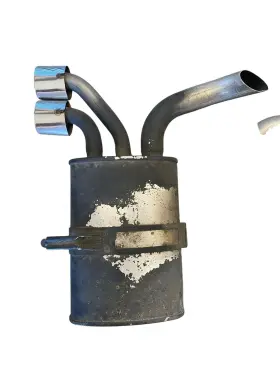 10434808 Chevrolet 01 02 03 04 Chevy Corvette Right Side Muffler Two Piece Need Weld Chrome Tips