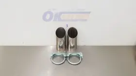 333.gm1z82 Chevrolet 74-82 Chevy Corvette C3 2 Inch Stainless Exhaust Tip Set Pair