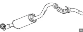 84229609 Chevrolet Truck 2018-2021 Express 2500 Muffler Assembly Oem