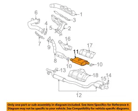 4809661ah Chrysler Oem 01-06 Intrepid Exhaust System Components-muffler