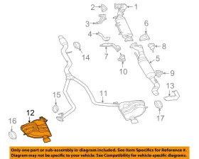 5147124ak Chrysler Oem 16-19 Grand Cherokee Exhaust Components-muffler