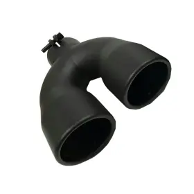 Colt.123k Colt Exhaust Black-coated Universal Dual Tip 2.5 Inch Inlet 3.5 Outlet 9.5 Length