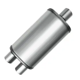 Colt2149ss Colt Exhaust Universal Oval Muffler Center 2.25 Inch Inlet To Dual Outlet