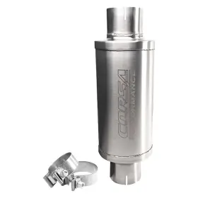 Pkm2003 Corsa Pro Series 304 Exhaust Resonator Ss Round 3 Inch Center Id