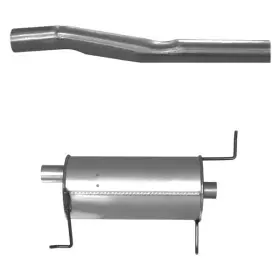 Bndl-300484 Davico Exhaust Muffler And Tailpipe Kit