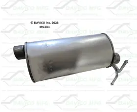 491583-aj Davico Mfg Exhaust Muffler Fits 2005 2006 2007 Ford F-350 Super Duty 5.4l V8 Gas Sohc