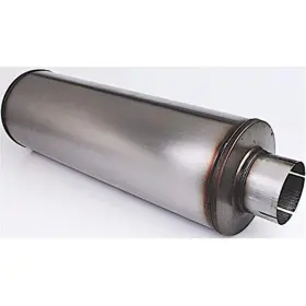 Alm50802430 Different Trends Heavy Duty Diesel Muffler - 5 Inch Inlet Outlet 8 Round 24 Body 30 Overall