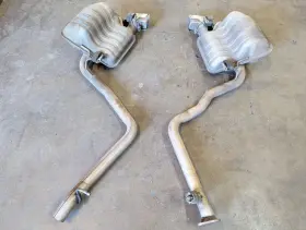 333.ch2s14 Dodge 5.7l R/t Left / Right Exhaust Mufflers Fits 11 12 13 14 Challenger