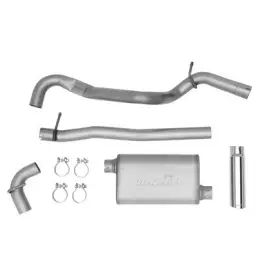 39446 Dynomax Exhaust System Kit-ultra Flo Welded Single Fits 07-11 Wrangler 3.8l-v6