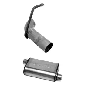 Bndl-300509 Dynomax For Jeep Wrangler 2007-2017 Exhaust Muffler And Tailpipe Kit