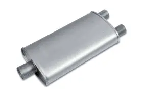 Ep3039 Eco Plus - 4.5 Inch X 9.75 Oval Body Muffler 2.5 Center In / 2 Dual Out