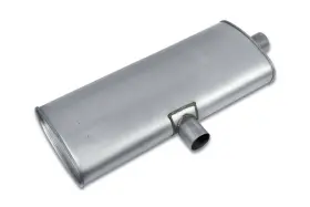 Ep3092 Eco Plus 5 Inch X 11 Oval T-style Muffler 2.5 Side Inlet In Center Out