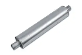 Ep5004 Eco Plus - 4.87 Inch Round Body Muffler 2 Center In / Out