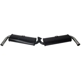 46548889 Empi Dual Quiet Muffler With Chrome Tips For Type 3 Dune Buggy And Vw