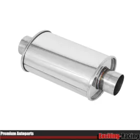 Er39237 Exciting-racing 3ftft Ultra Quiet Muffler Resonator 3 In 304s Exhaust Vibrant 3in