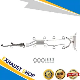Exhaustdr 48766 78309 40202 Frontflex H-muffler Rearmuffler For 2013-2014 Fordedge&2013-2015 Lincolnmkx 3.7l