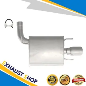 73092 Exhaustdr Rear Left Muffler Assembly For 12 13 14 15 Cadillac Cts 3.6l Awd Sedan Fast Ship
