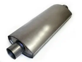 1014-2525 Extreme Mufflers Light Weight Race Muffler 2.5 Inch X 14 Long Square Oval