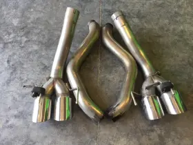 Fcor-0410 05-08 Corvette C6 Axle Back Exhaust Oval Tips #c0 0830