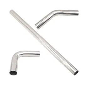 4ftstraight Fgjqefg Wj1269 4 Inch Diy Custom Mandrel Exhaust 45 90 -3pcs Metallic
